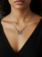 Migration Butterfly Necklace | Sterling Silver | Diamond Options