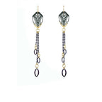 Cocoon Chandelier Earrings - Delicate Tassel Design