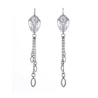 Cocoon Chandelier Earrings - Delicate Tassel Design