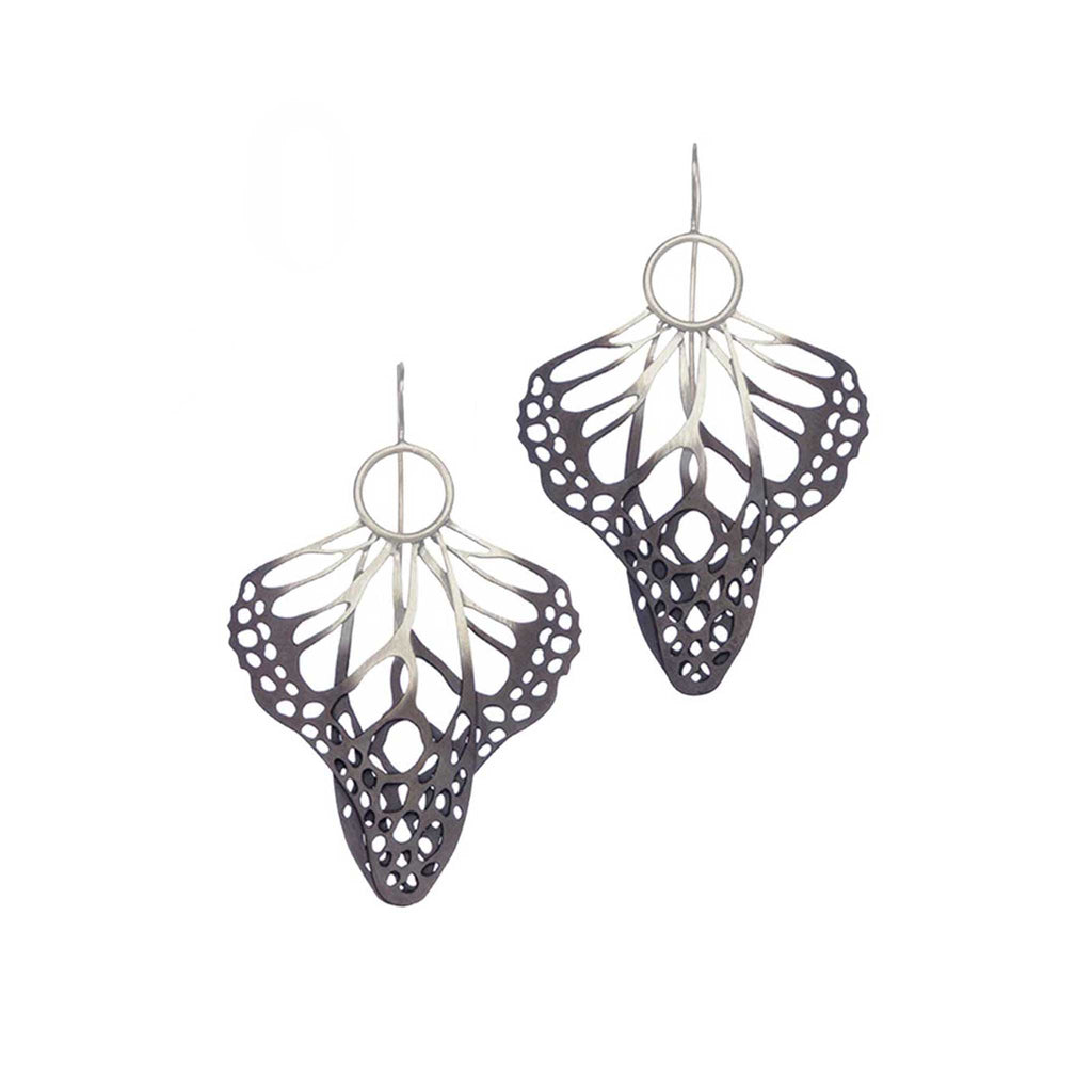 Metamorphosis Statement Earrings - Architectural Wing Design