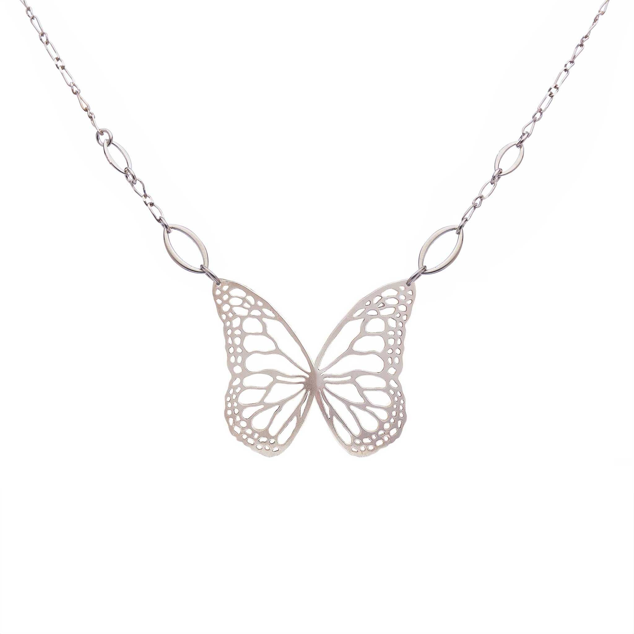 Migration Butterfly Necklace | Sterling Silver | Diamond Options