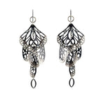 Overwinter Chandelier Earrings | Sterling Silver Butterfly | Lightweight
