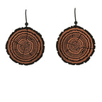 Redwood Slice Earrings
