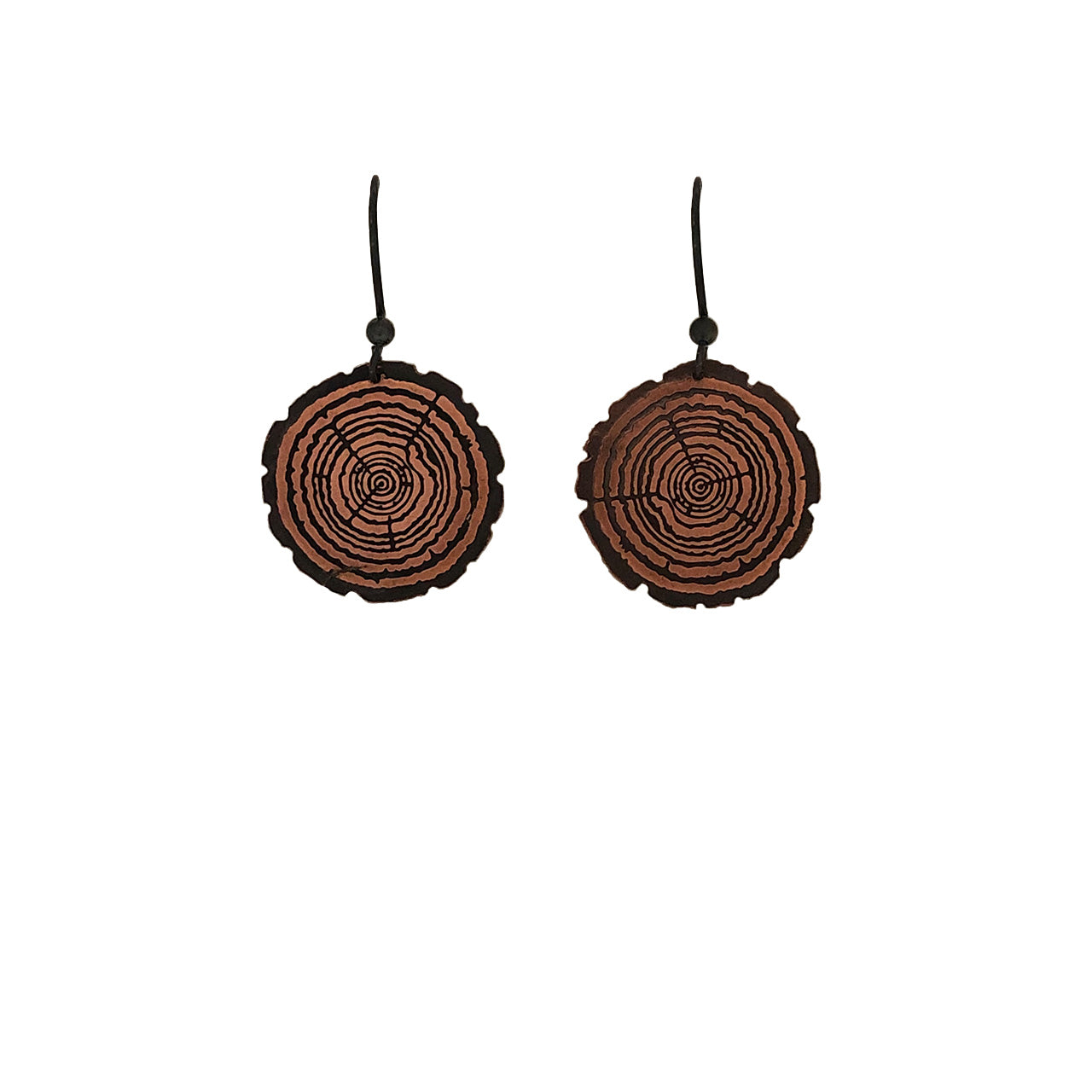Redwood Slice Earrings