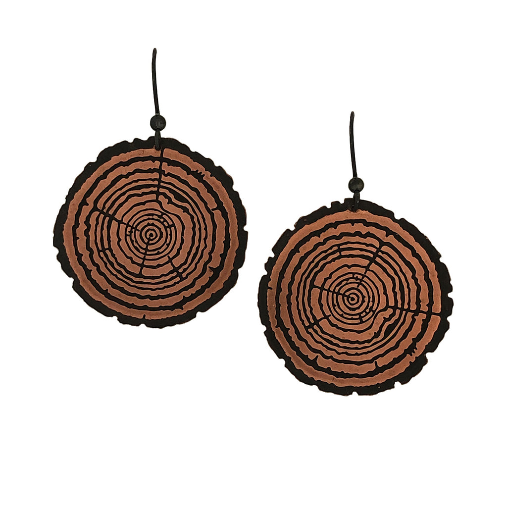 Redwood Slice Earrings