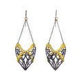 Slumber Butterfly Earrings | Mixed Metal 24K Gold | Graceful Drop