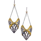 Slumber Butterfly Earrings | Mixed Metal 24K Gold | Graceful Drop