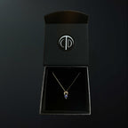 Above and Below tanzanite and 14k gold necklace in Camille Torres Designs gift box