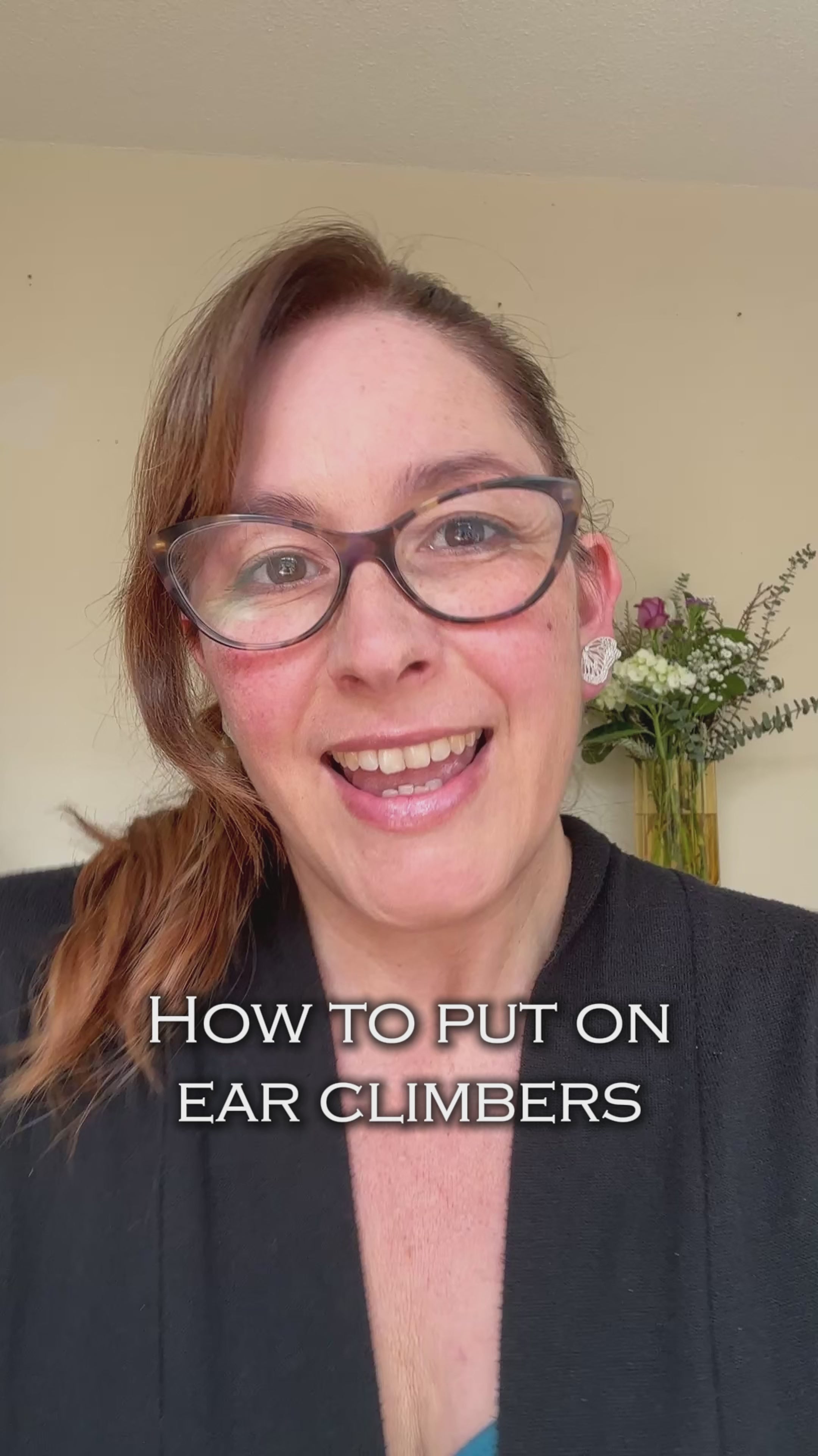 Flight Ear Climbers | Sterling Silver | Butterfly Ear Climber